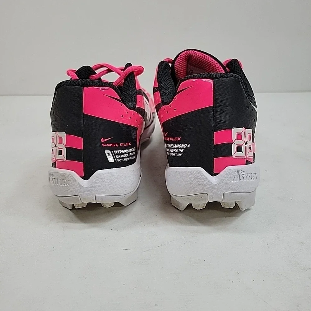 Nike‎ Jr Football Cleats Pink Black Youth Size 3.5Y Soccer Cleats Youth